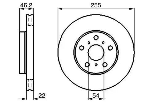 спирачен диск BOSCH 0 986 478 725