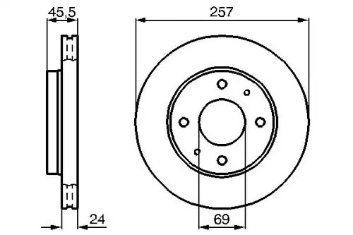 спирачен диск BOSCH 0 986 478 774