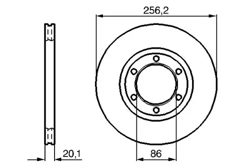 спирачен диск BOSCH 0 986 478 802