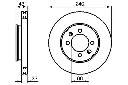 спирачен диск BOSCH 0 986 478 813