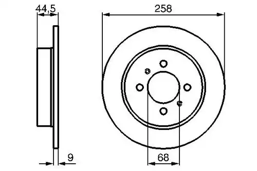 спирачен диск BOSCH 0 986 478 836