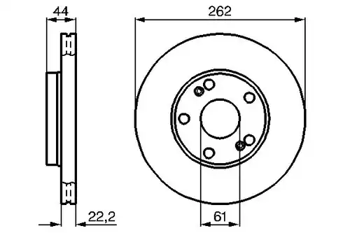 спирачен диск BOSCH 0 986 478 864