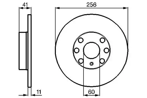 спирачен диск BOSCH 0 986 478 880