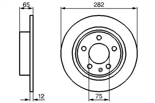 спирачен диск BOSCH 0 986 478 891