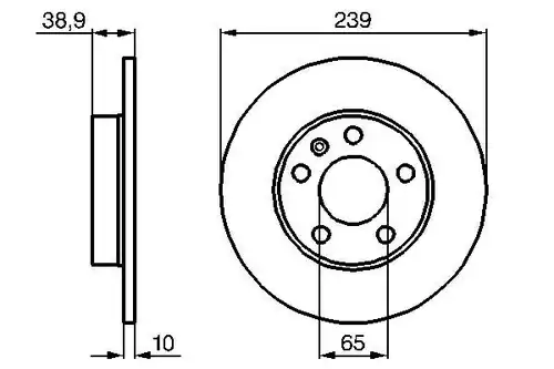 спирачен диск BOSCH 0 986 478 894