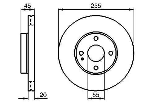 спирачен диск BOSCH 0 986 478 996