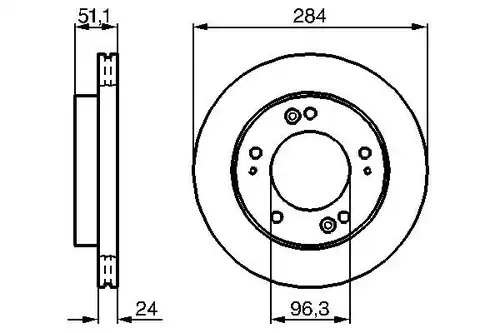 спирачен диск BOSCH 0 986 479 020