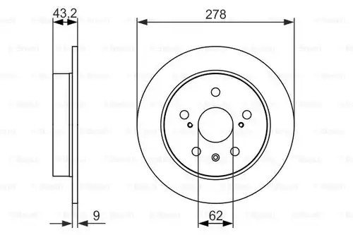 спирачен диск BOSCH 0 986 479 047