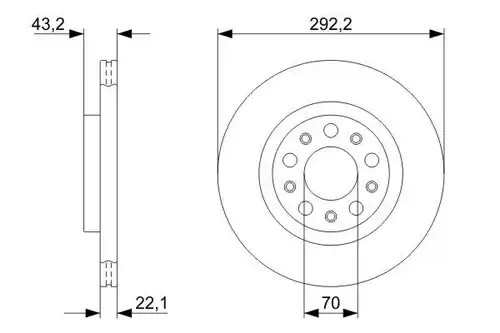 спирачен диск BOSCH 0 986 479 327