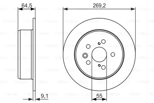 спирачен диск BOSCH 0 986 479 336