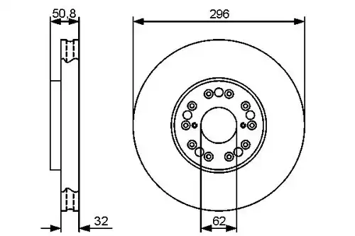 спирачен диск BOSCH 0 986 479 429