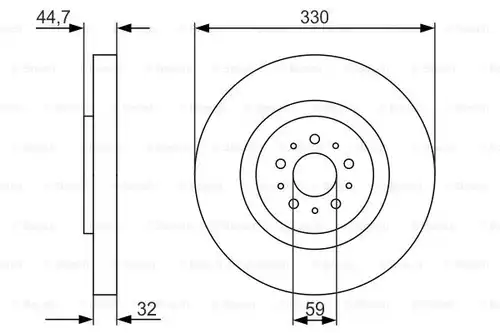 спирачен диск BOSCH 0 986 479 593