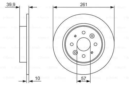 спирачен диск BOSCH 0 986 479 597