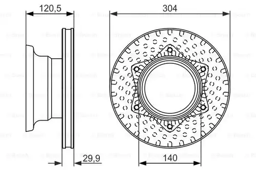 спирачен диск BOSCH 0 986 479 601