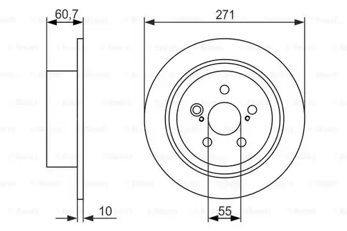 спирачен диск BOSCH 0 986 479 613