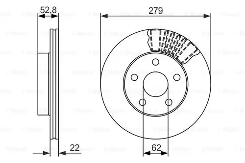 спирачен диск BOSCH 0 986 479 618