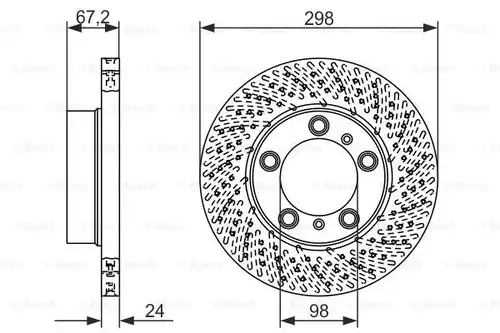 спирачен диск BOSCH 0 986 479 675