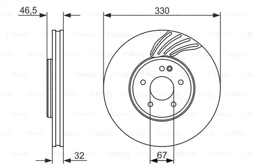 спирачен диск BOSCH 0 986 479 719