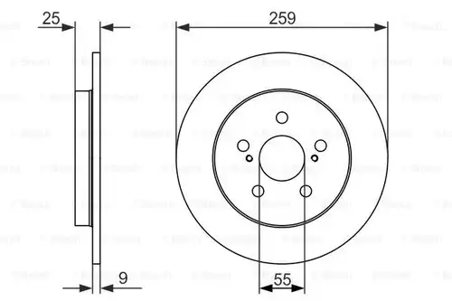 спирачен диск BOSCH 0 986 479 721