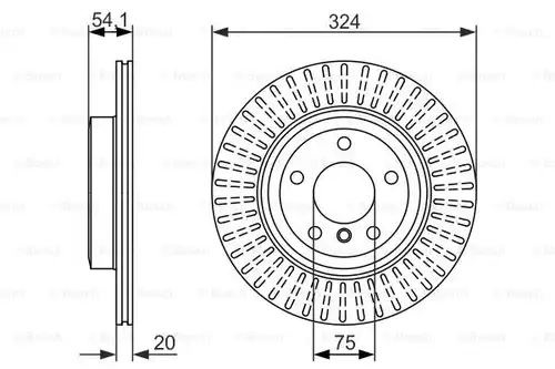 спирачен диск BOSCH 0 986 479 731