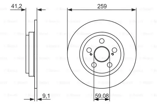 спирачен диск BOSCH 0 986 479 766