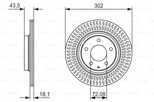 спирачен диск BOSCH 0 986 479 796