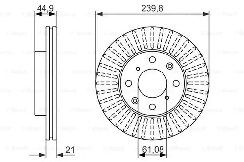 спирачен диск BOSCH 0 986 479 832