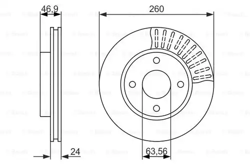 спирачен диск BOSCH 0 986 479 837