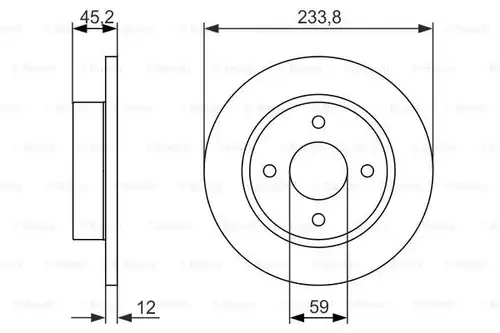 спирачен диск BOSCH 0 986 479 852