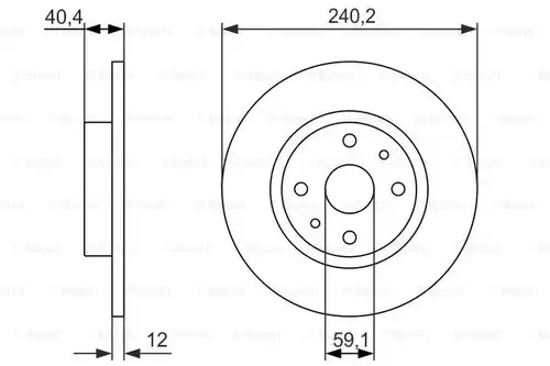 спирачен диск BOSCH 0 986 479 858