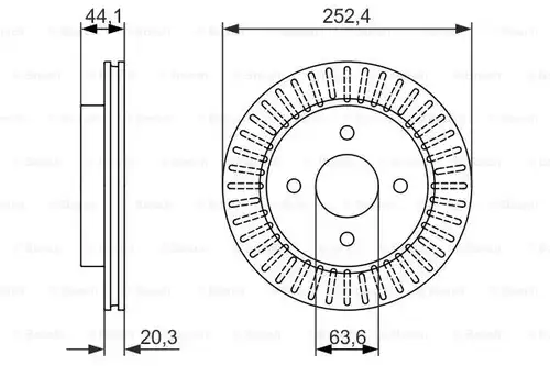 спирачен диск BOSCH 0 986 479 887