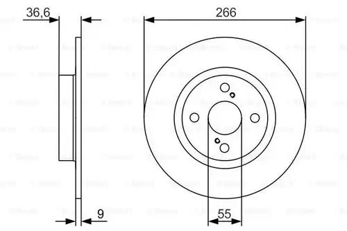 спирачен диск BOSCH 0 986 479 977