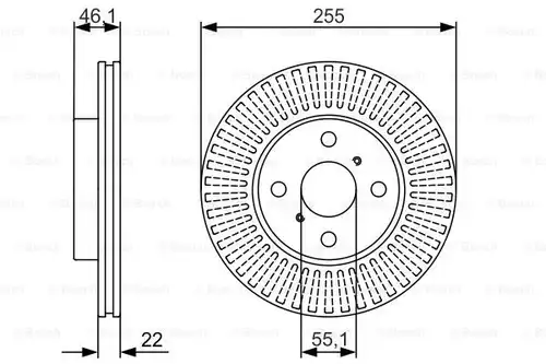 спирачен диск BOSCH 0 986 479 987