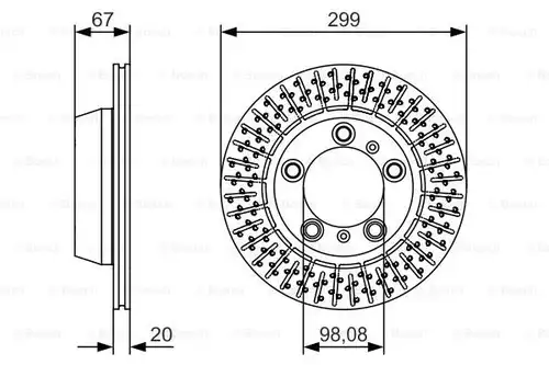 спирачен диск BOSCH 0 986 479 A09