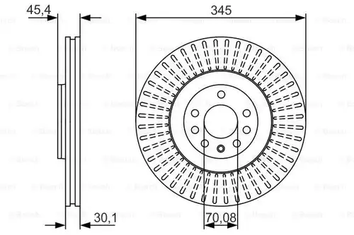 спирачен диск BOSCH 0 986 479 A24