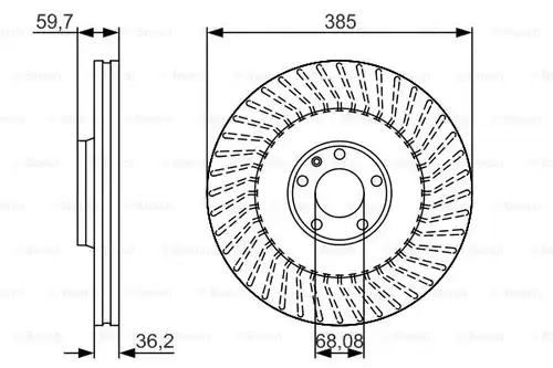 спирачен диск BOSCH 0 986 479 A31