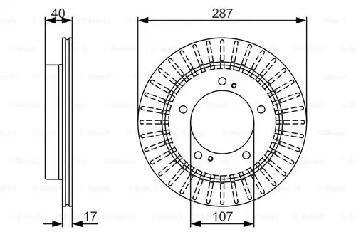 спирачен диск BOSCH 0 986 479 A32