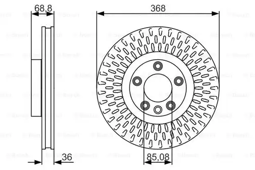 спирачен диск BOSCH 0 986 479 A33