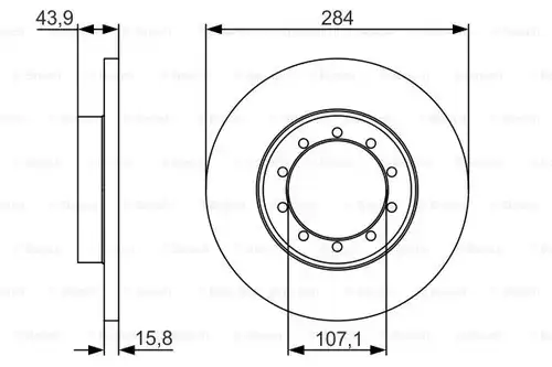 спирачен диск BOSCH 0 986 479 A34