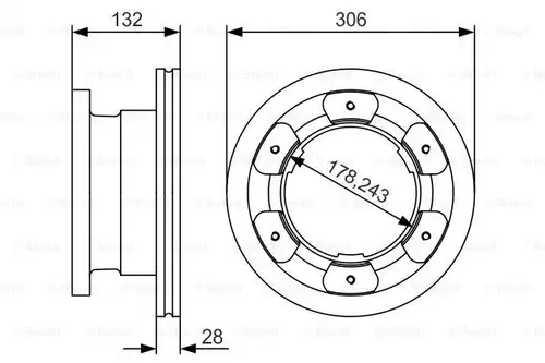 спирачен диск BOSCH 0 986 479 A35