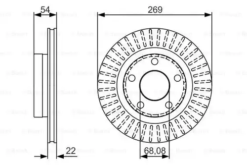 спирачен диск BOSCH 0 986 479 A42