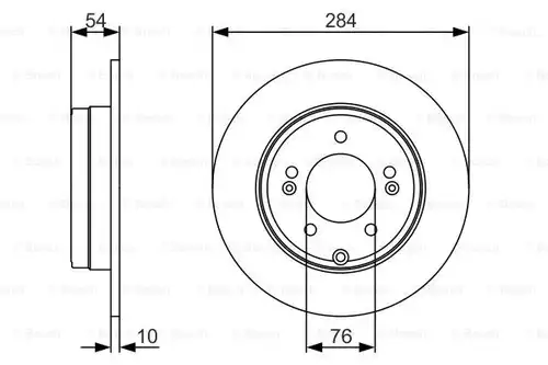 спирачен диск BOSCH 0 986 479 A45