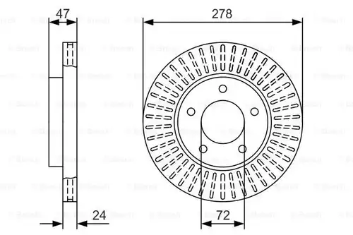 спирачен диск BOSCH 0 986 479 A52