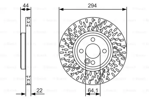 спирачен диск BOSCH 0 986 479 A69