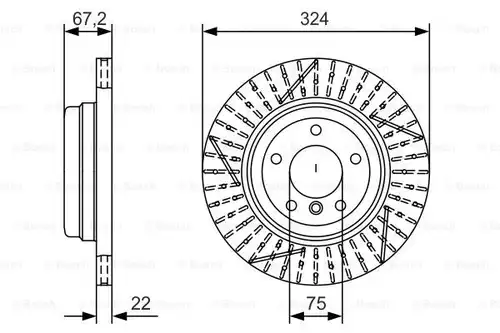 спирачен диск BOSCH 0 986 479 A78