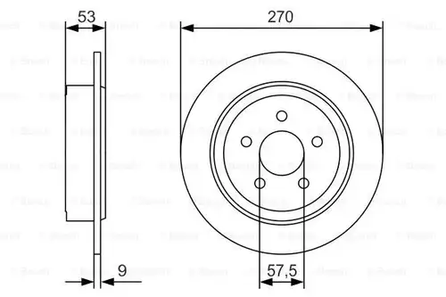 спирачен диск BOSCH 0 986 479 A79