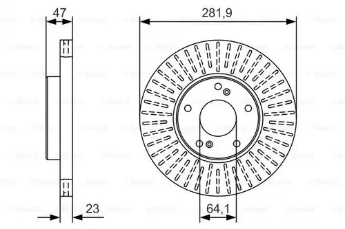 спирачен диск BOSCH 0 986 479 A99