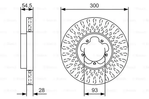 спирачен диск BOSCH 0 986 479 B11