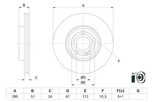 спирачен диск BOSCH 0 986 479 H74