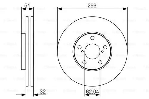 спирачен диск BOSCH 0 986 479 R20